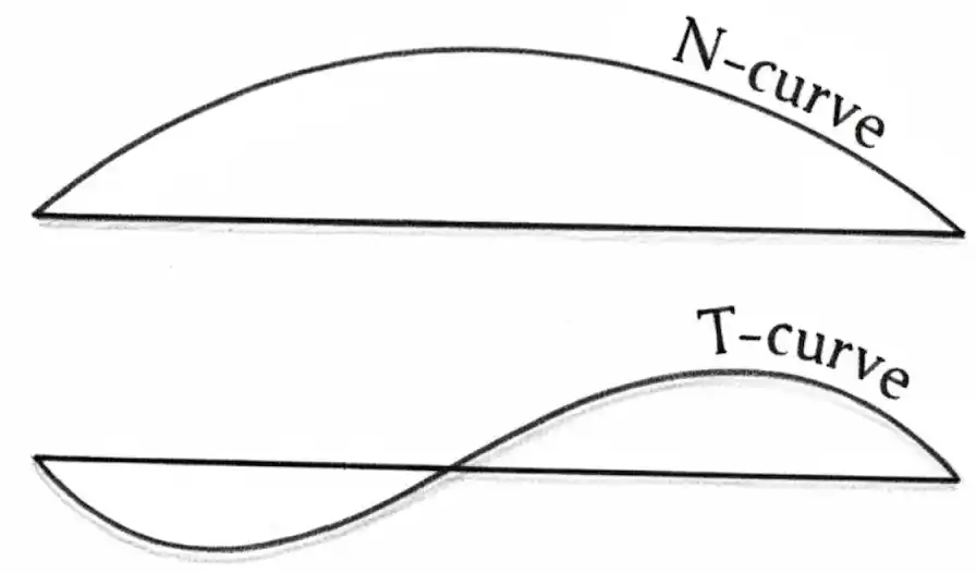 N and T curves