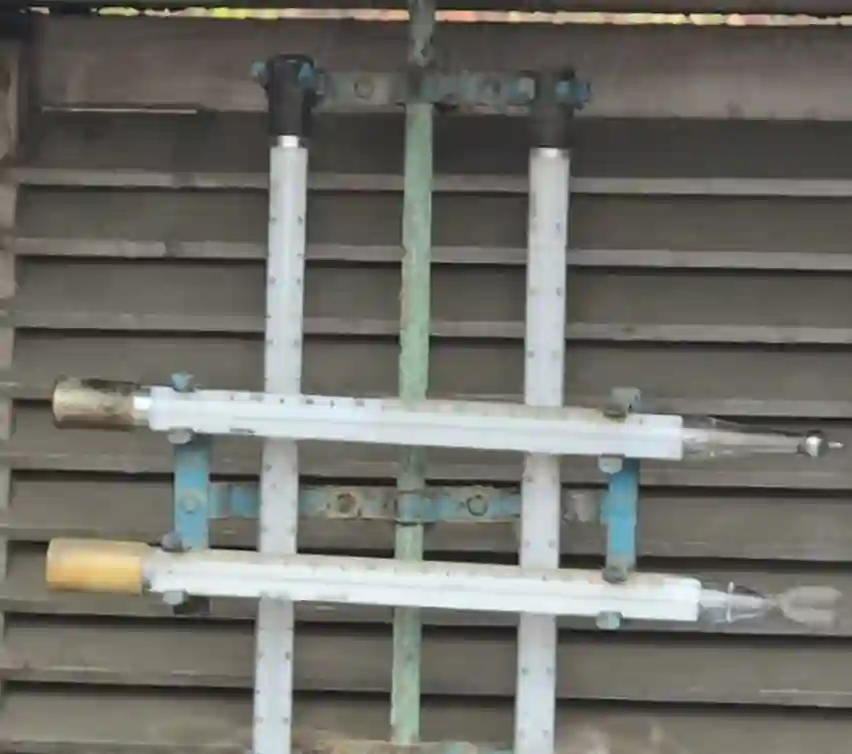 Thermometers inside Stevenson Screen