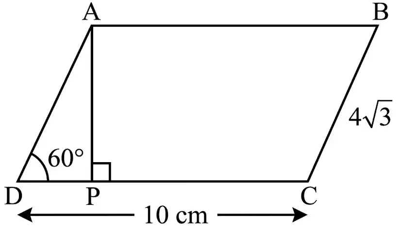 Kathmandu Metropolitan Scholarship SET 5 Question 60 Parallelogram Figure